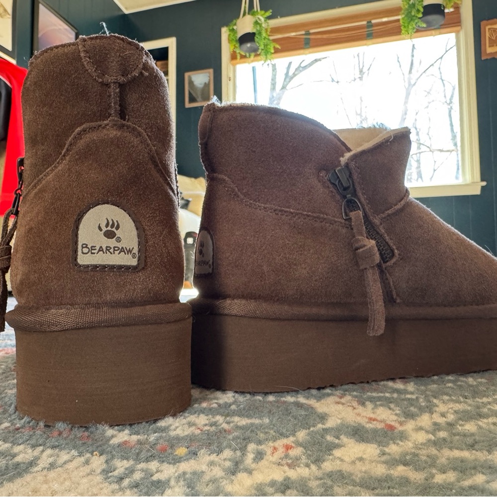 Bearpaw Brown Boots Platform